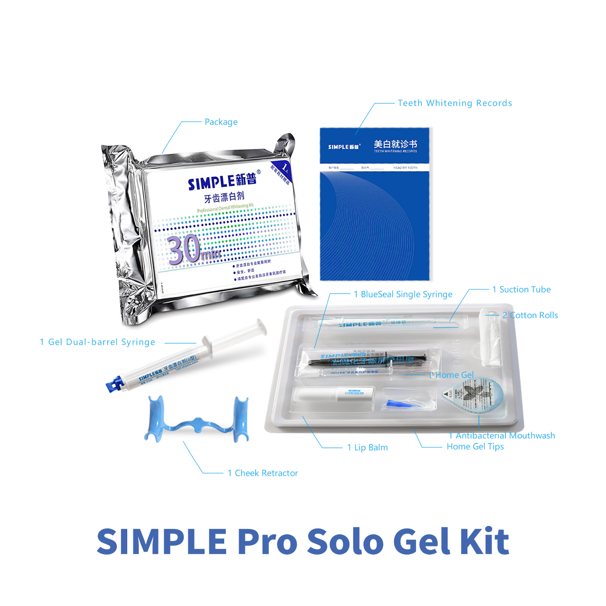 SIMPLE Pro Solo Gel Kit 35%HP Model: O